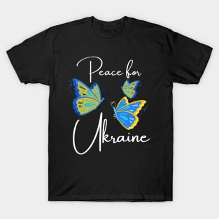 Peace for Ukraine Ukrainian Butterflies Ukraine Freedom T-Shirt